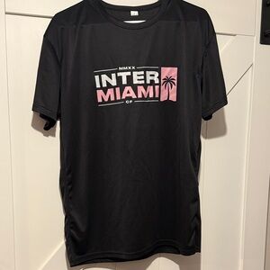 Inter Miami Black and Pink Short Sleeve Tee